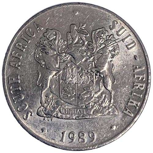 1989 South Africa 50c fine