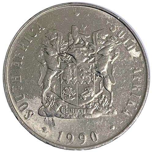 1990 South Africa 50c fine