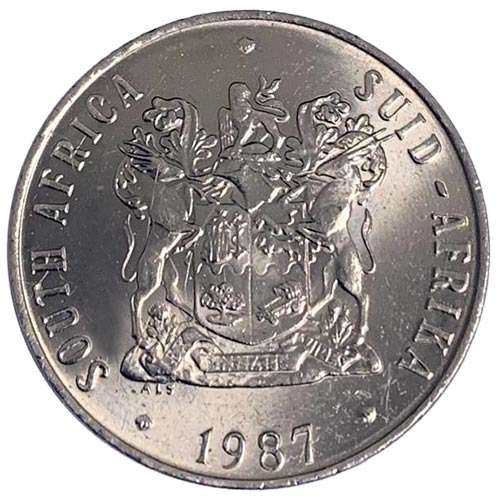 1987 South Africa 50c AU
