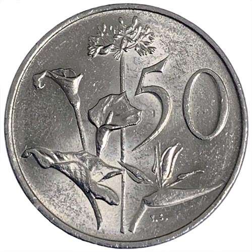 1987 South Africa 50c EF