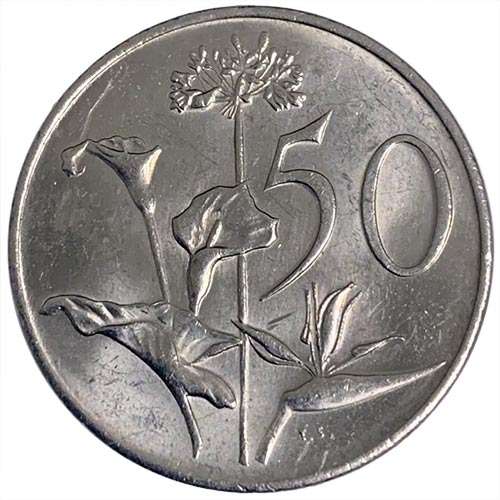 1989 South Africa 50c EF