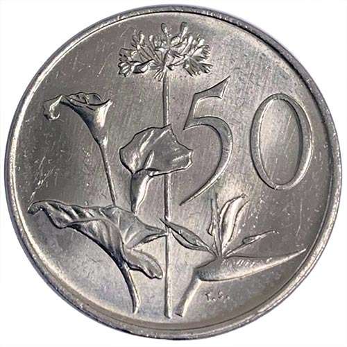 1989 South Africa 50c EF