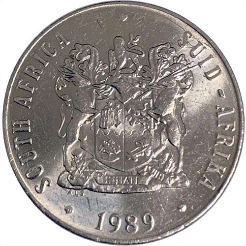 1989 South Africa 50c EF