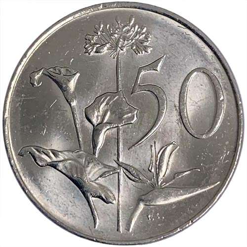 1989 South Africa 50c EF
