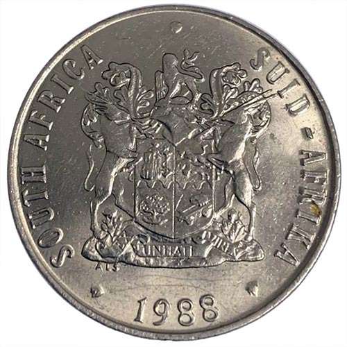 1988 South Africa 50c EF