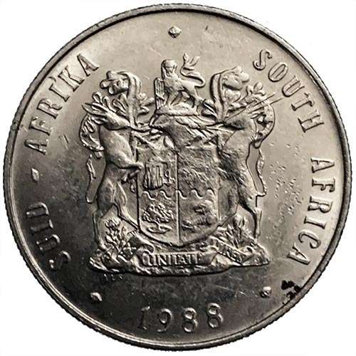 1988 South Africa Springbok R1 Coat of Arms XF
