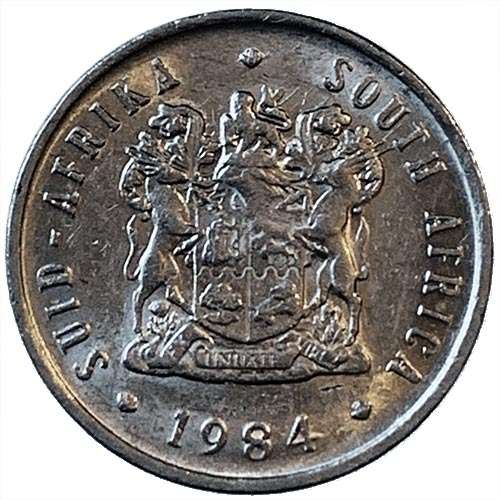 1984 South Africa 5c nickel Very Fine