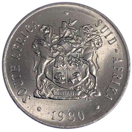 1980 South Africa 50c EF