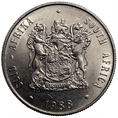 1988 South Africa Springbok R1 Coat of Arms XF
