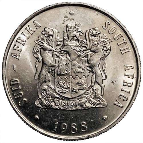 1988 South Africa Springbok R1 Coat of Arms AU