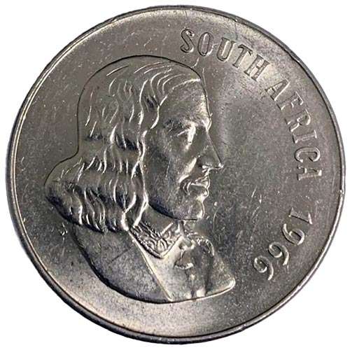 1966 South Africa English AU 50c