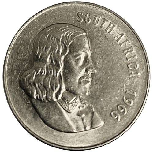 1966 South Africa English VF 50c