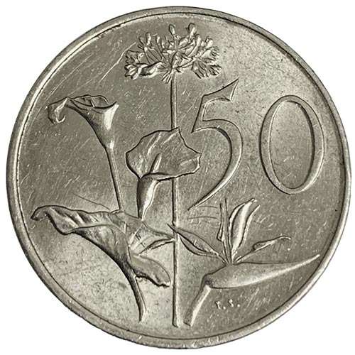 1985 South Africa 50c XF