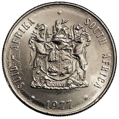 1977 South Africa Springbok R1 Coat of Arms AU