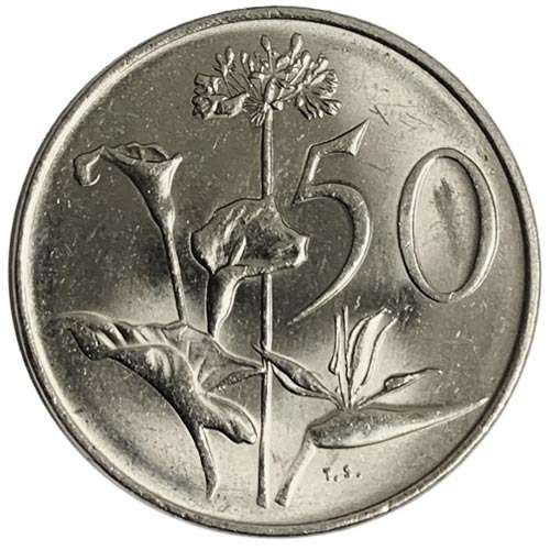 1988 South Africa 50c EF