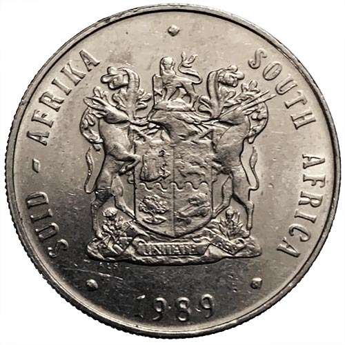 1989 South Africa Springbok R1 Coat of Arms XF