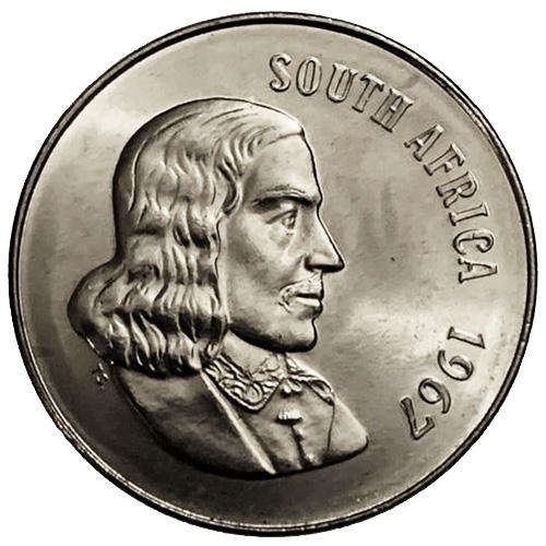 1967 South Africa Jan van Riebeeck English UNCIRCULATED 50c