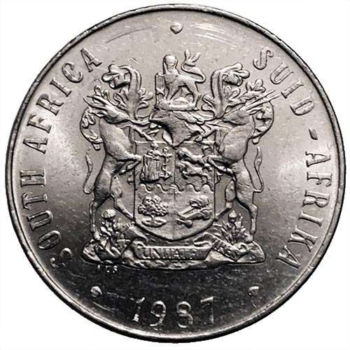 1987 South Africa 50c AU