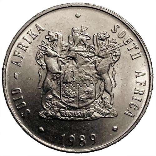1989 South Africa Springbok R1 Coat of Arms XF