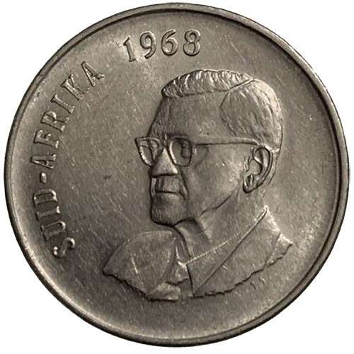 1968 South Africa Afrikaans 50c Fine
