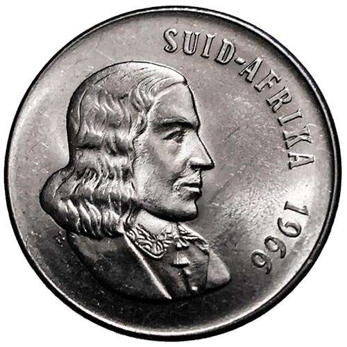 1966 South Africa English AU 50c