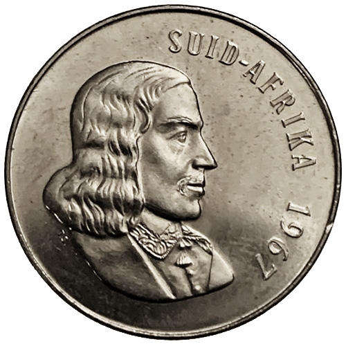 1967 South Africa Jan van Riebeeck Afrikaans UNCIRCULATED 50c