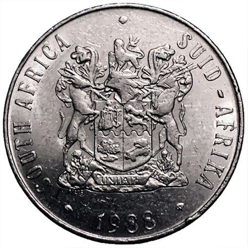 1988 South Africa 50c XF