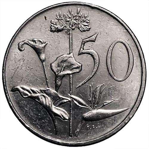1988 South Africa 50c XF