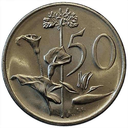 1989 South Africa 50c AU