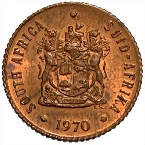 1970 Half Cent 1/2c about uncirculated