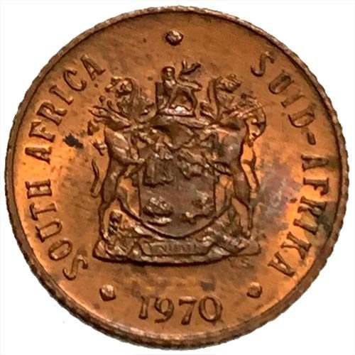 1970 Half Cent 1/2c AU