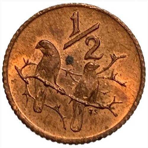 1970 Half Cent 1/2c AU