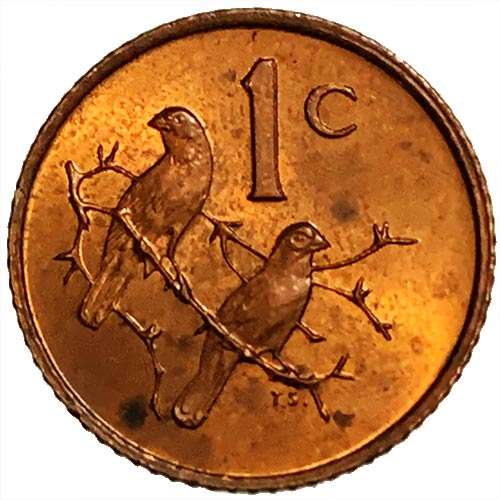 1970 South Africa 1c bronze AU