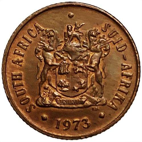 1973 South Africa 2c bronze AU