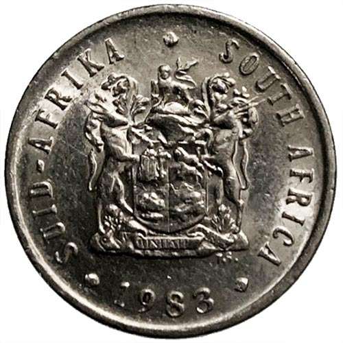 1983 South Africa 5c nickel Very Fine