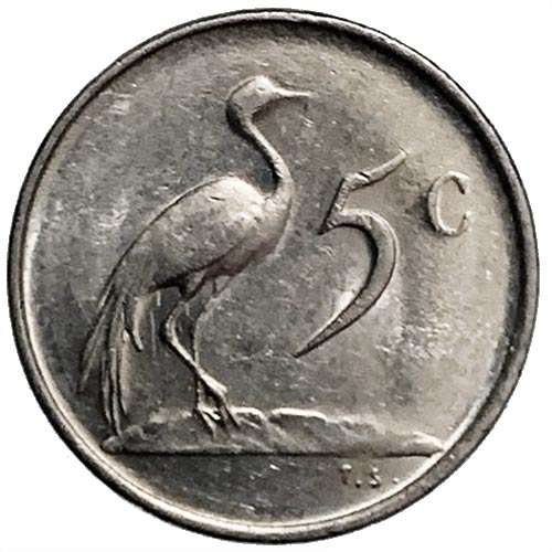 1983 South Africa 5c nickel Very Fine