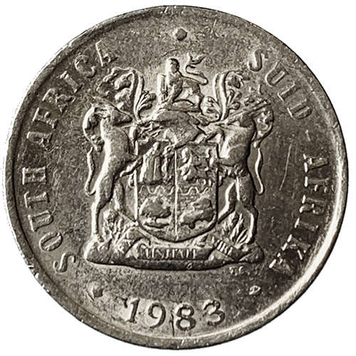 1983 South Africa 10c nickel Fine