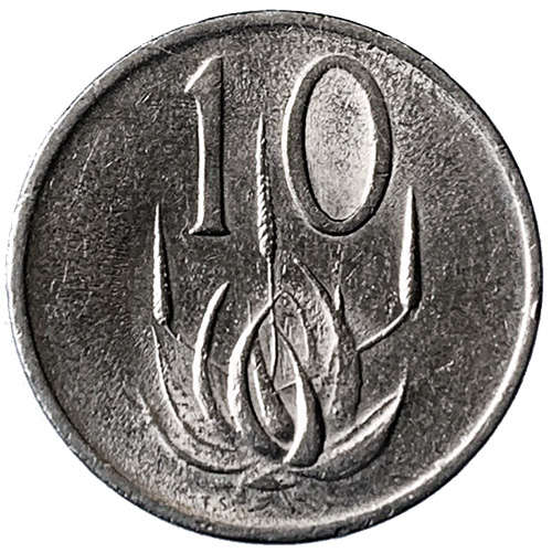 1983 South Africa 10c nickel Fine