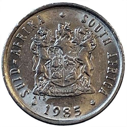 1985 South Africa 5c nickel Very Fine