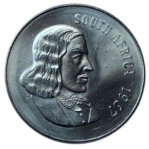 1967 South Africa English UNCIRCULATED 50c
