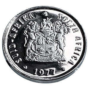 1977 South Africa 5c PROOF nickel