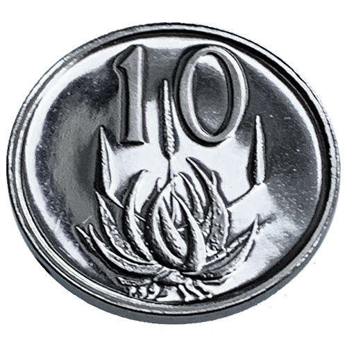 1977 South Africa 10c proof nickel