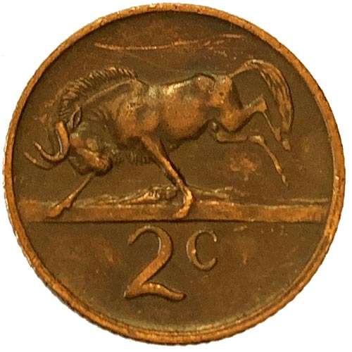 1970 South Africa 2c bronze
