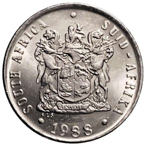 1988 South Africa 10c nickel Very Fine