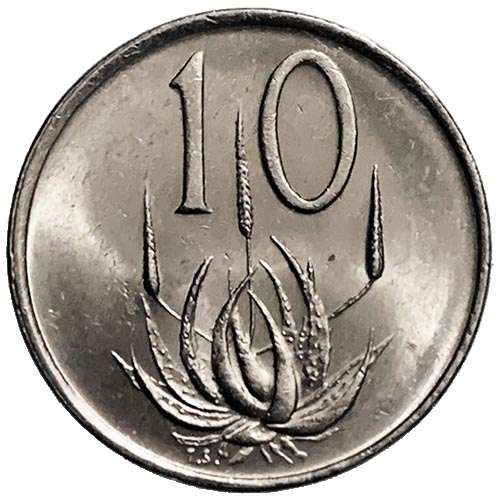 1988 South Africa 10c nickel Very Fine