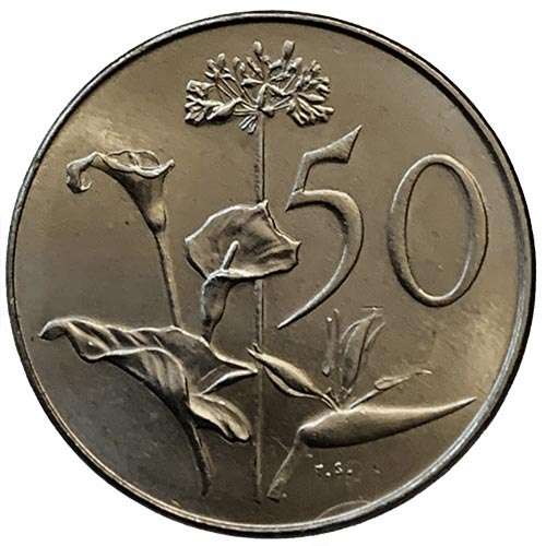 1967 South Africa English UNCIRCULATED 50c
