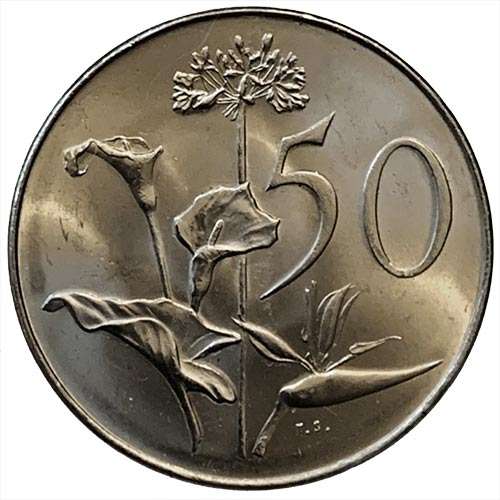 1968 South Africa Afrikaans UNCIRCULATED 50c