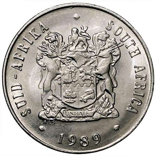 1989 South Africa 20c XF