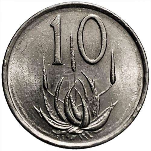 1988 South Africa 10c nickel Very Fine