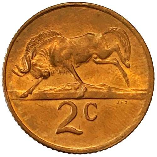 1976 South Africa Jacobus Johannes Fouche 2c bronze Very Good